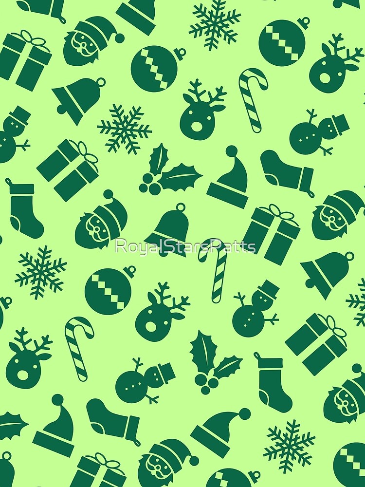 Green Ornaments Snowflake Funny Christmas  Xmas Pattern    - Gifts For Dad by RoyalStarsPatts