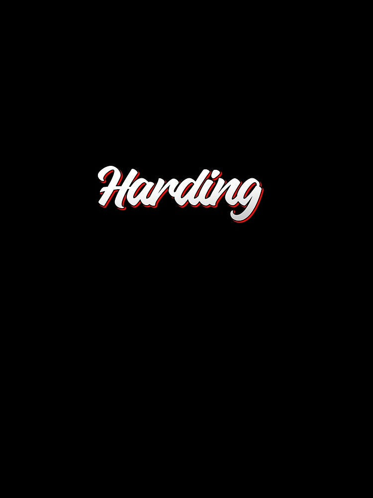 Retro Harding Name Label by KACIIBARN Unisex , , , Long Sleeve Tee
