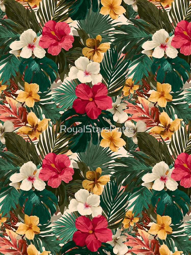 Unique Tropical Flower Print - Birthday Flower Print - Birthday Gifts by RoyalStarsPatts
