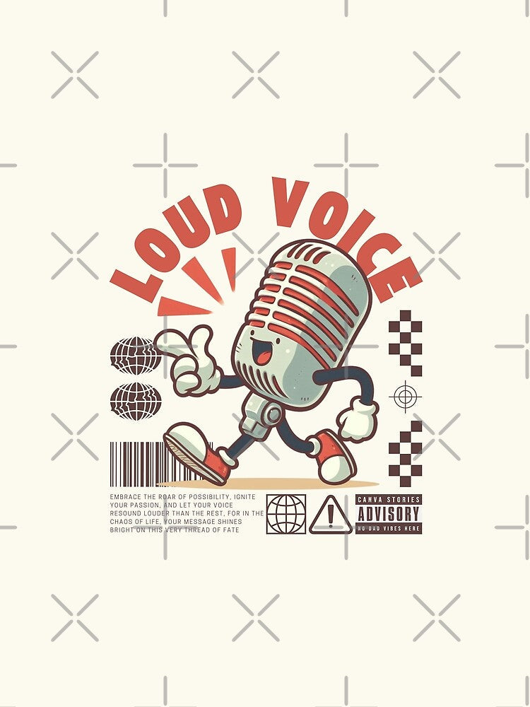Loud voice by Peerless-Prime Unisex , , , Long Sleeve Tee