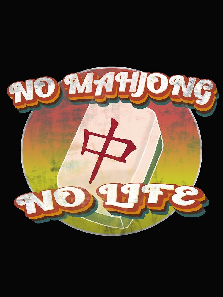 No Mahjong No Life by Animestro Unisex , , , Long Sleeve Tee