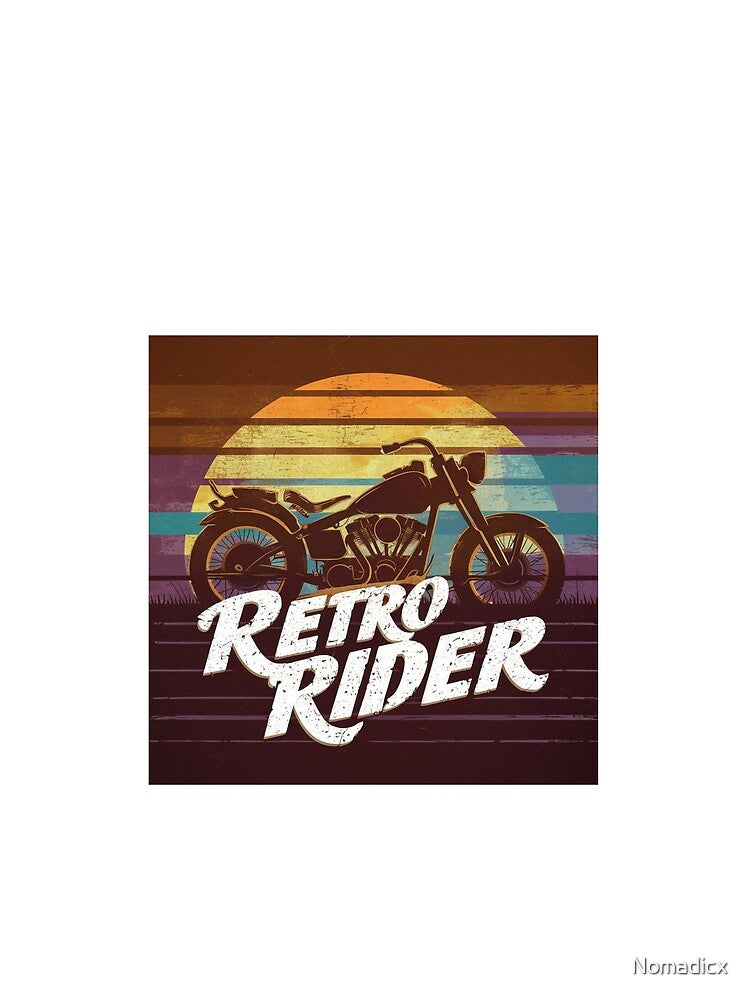 Retro Rider by Nomadicx Unisex , , , Long Sleeve Tee