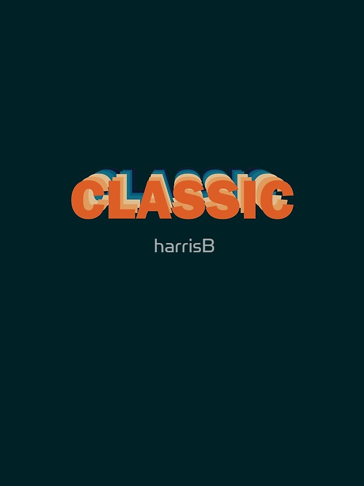 CLASSIC in RETRO colours by harrisB Unisex , , , Long Sleeve Tee