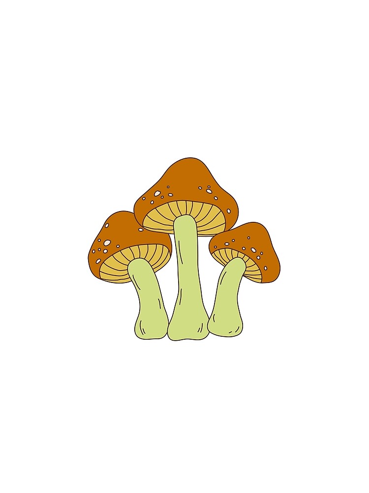 Retro mushroom by Luisshopp Unisex , , , Long Sleeve Tee
