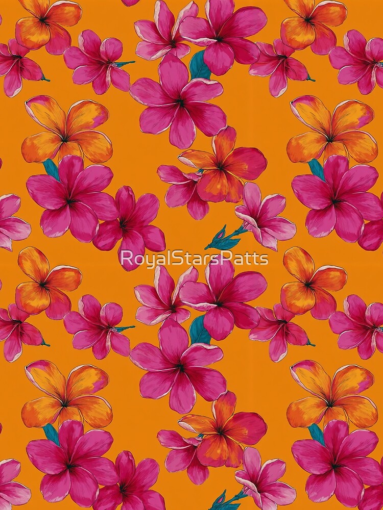 Fragrant Tropical Flower Print - Flower Garden Pattern - Best Gifts For Mom by RoyalStarsPatts
