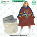 Florida Panthers brown Hoodie Blanket
