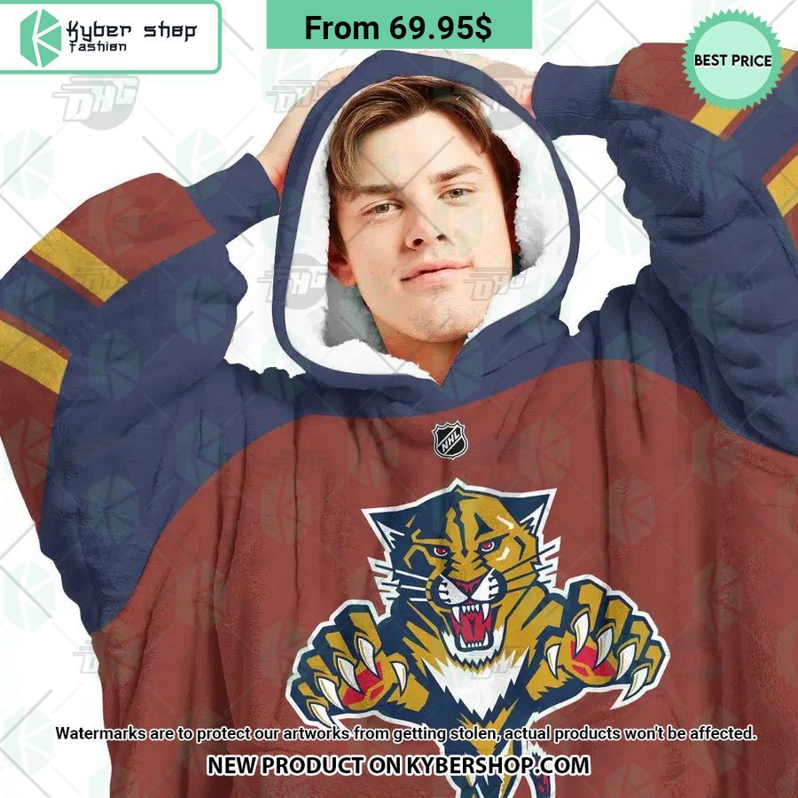 Florida Panthers brown Hoodie Blanket