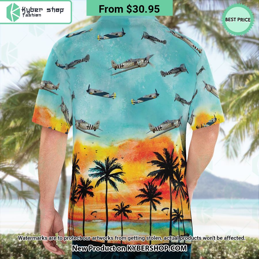 Focke Wulf FW-190 Hawaiian Shirt