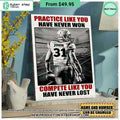 Football Player Be The One Every One Wants To Watch Custom Quote Canvas