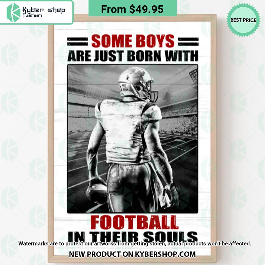Football Player Be The One Every One Wants To Watch Custom Quote Canvas