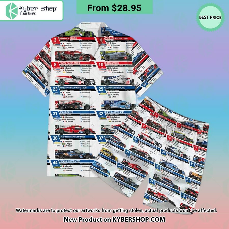 Formula One All World Drivers Champions Hawaiian Shirt Shorts