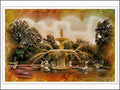 Forsyth Park Fountain Print Unisex , , , Long Sleeve Tee