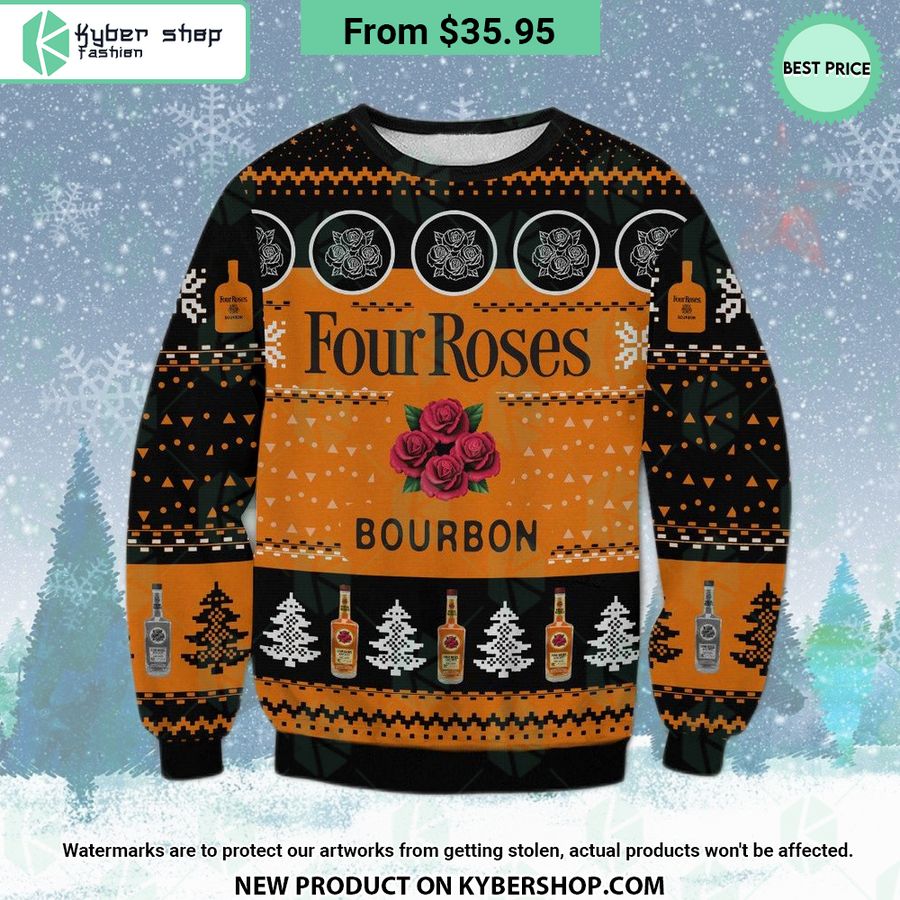 Four Roses Christmas Sweater
