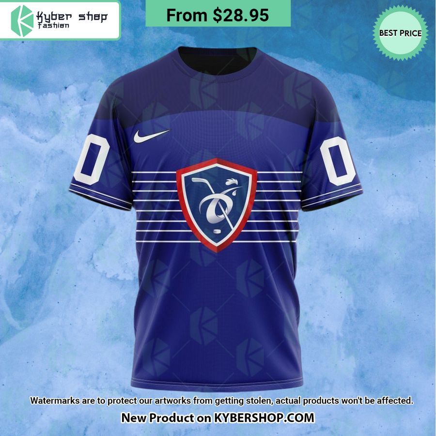 France National Ice Hockey Navy Hoodie, Shirt