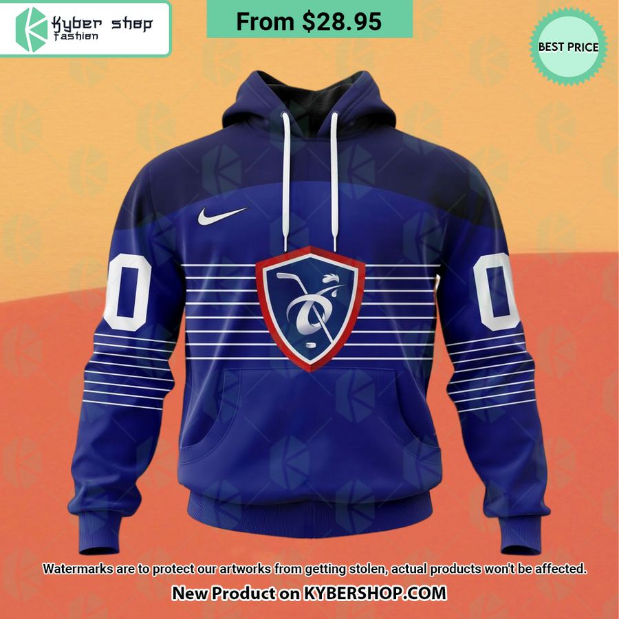 France National Ice Hockey Navy Hoodie, Shirt