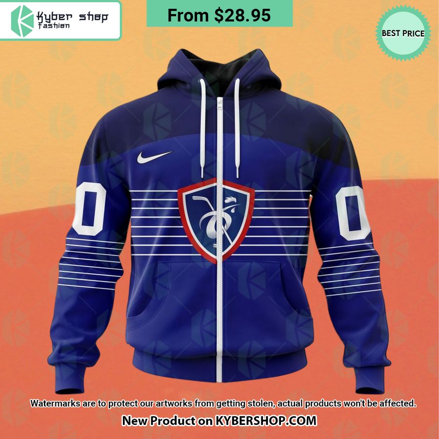 France National Ice Hockey Navy Hoodie, Shirt