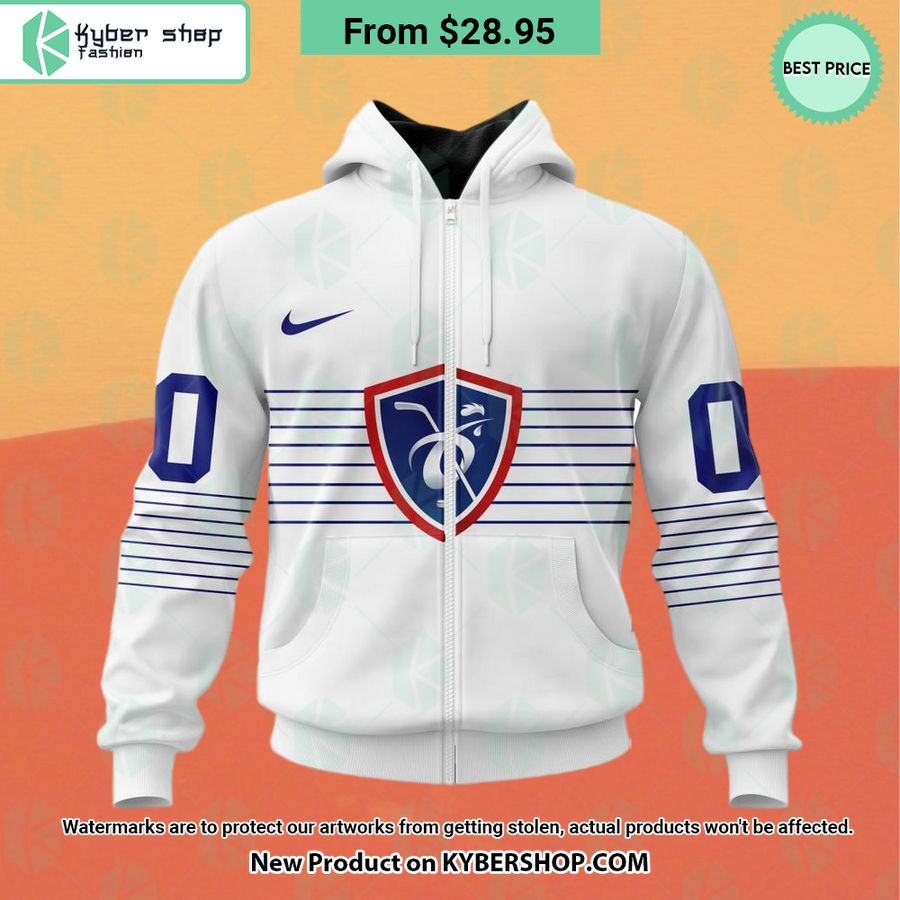 France National Ice Hockey White Hoodie, Shirt
