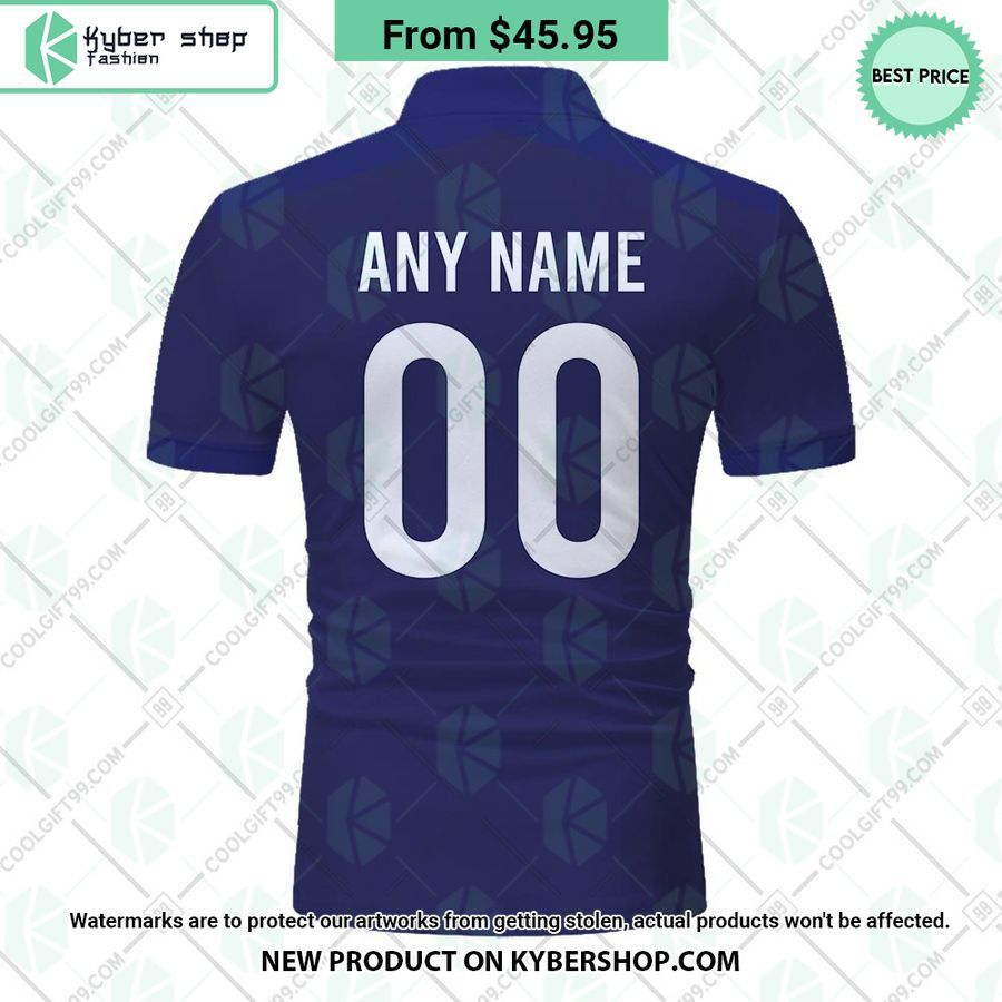 France Rugby Home Jersey Rugby World Cup 2023 CUSTOM Polo Shirt