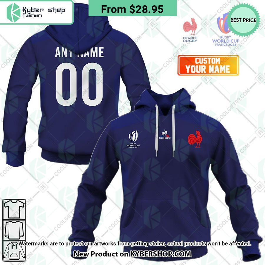 France Rugby Rugby World Cup 2023 CUSTOM Hoodie