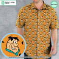 Fred Flintstone Expressions Pattern Hawaiian Shirt