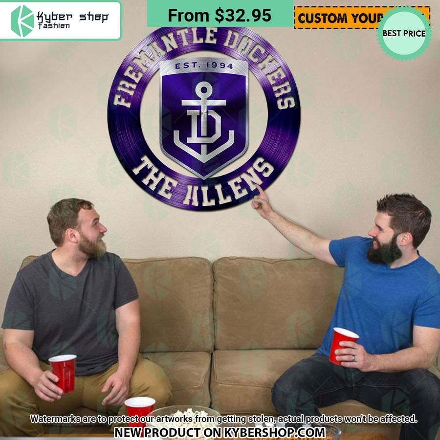 Fremantle Dockers CUSTOM Metal Sign