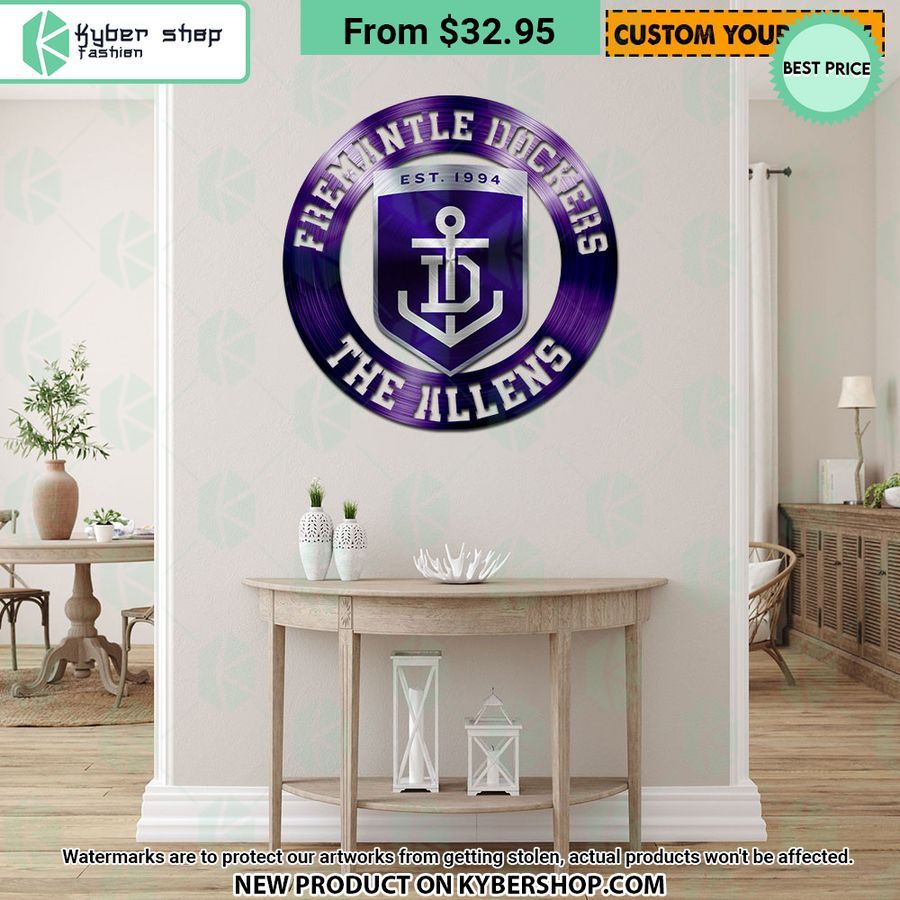 Fremantle Dockers CUSTOM Metal Sign