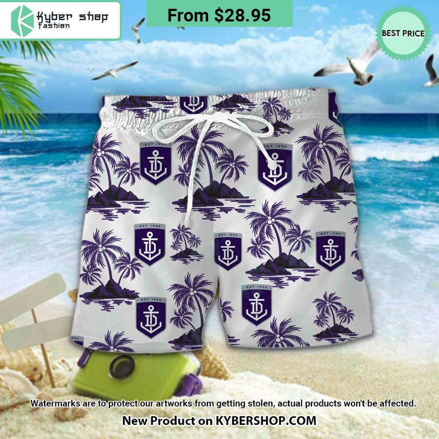 Fremantle Football Club Hawaiian Shirt Shorts