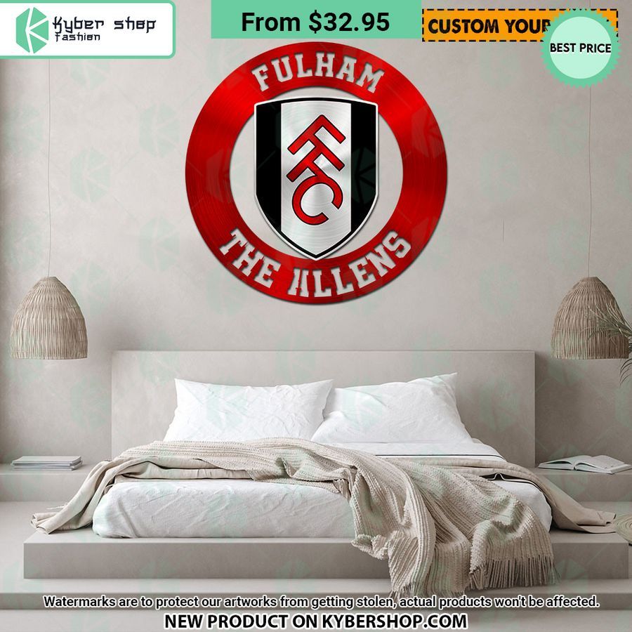 Fulham FC CUSTOM Metal Sign