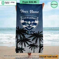 Geelong Cats AFL CUSTOM Beach Towel