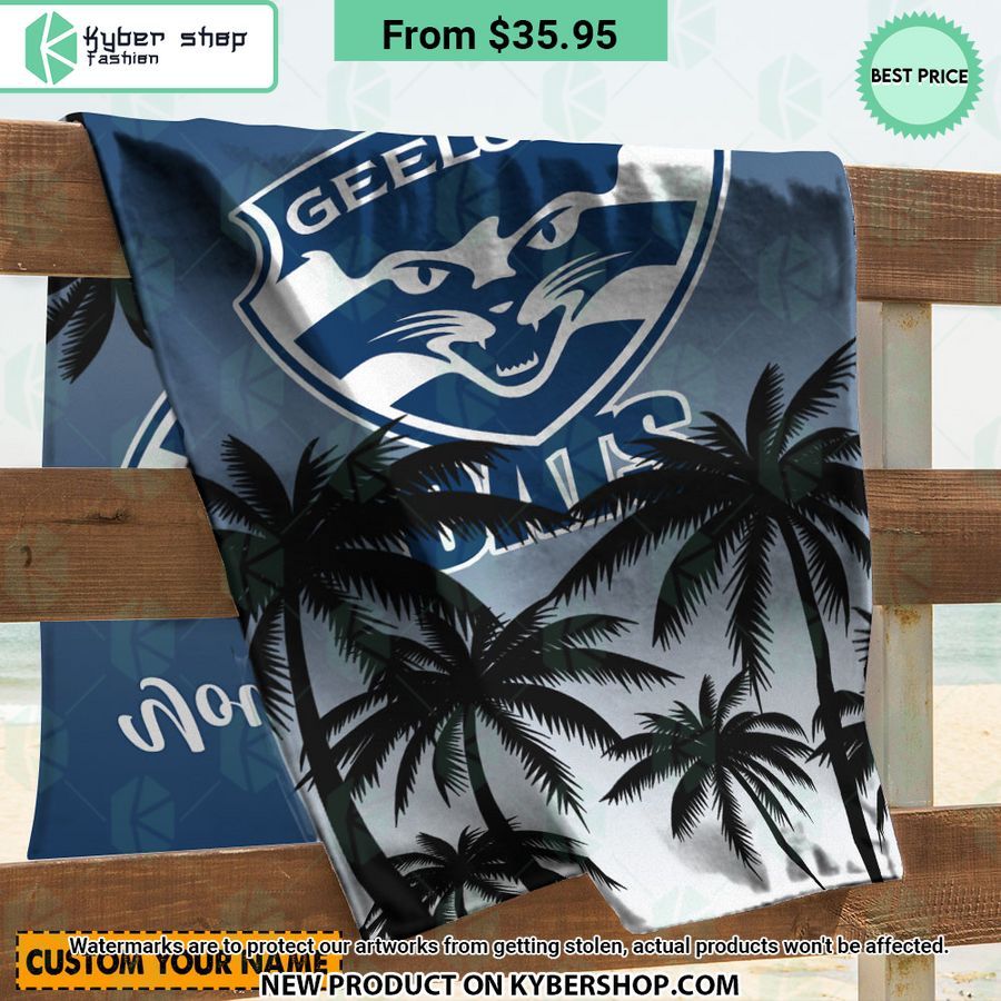 Geelong Cats AFL CUSTOM Beach Towel