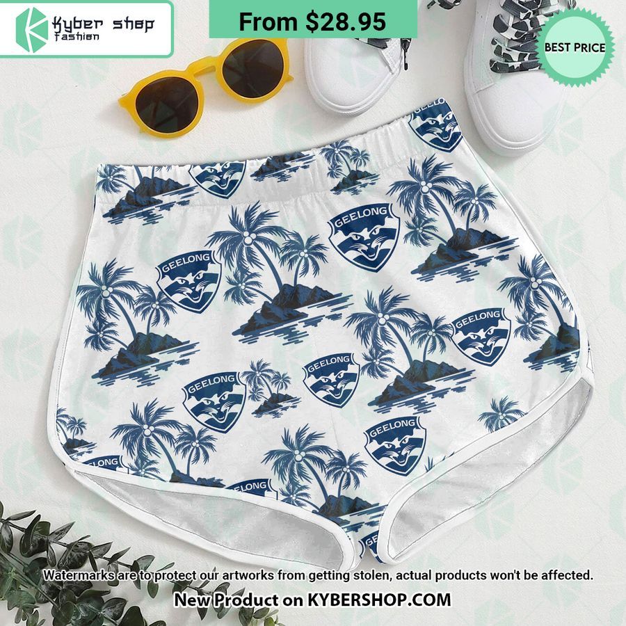 Geelong Football Club Hawaiian Shirt Shorts