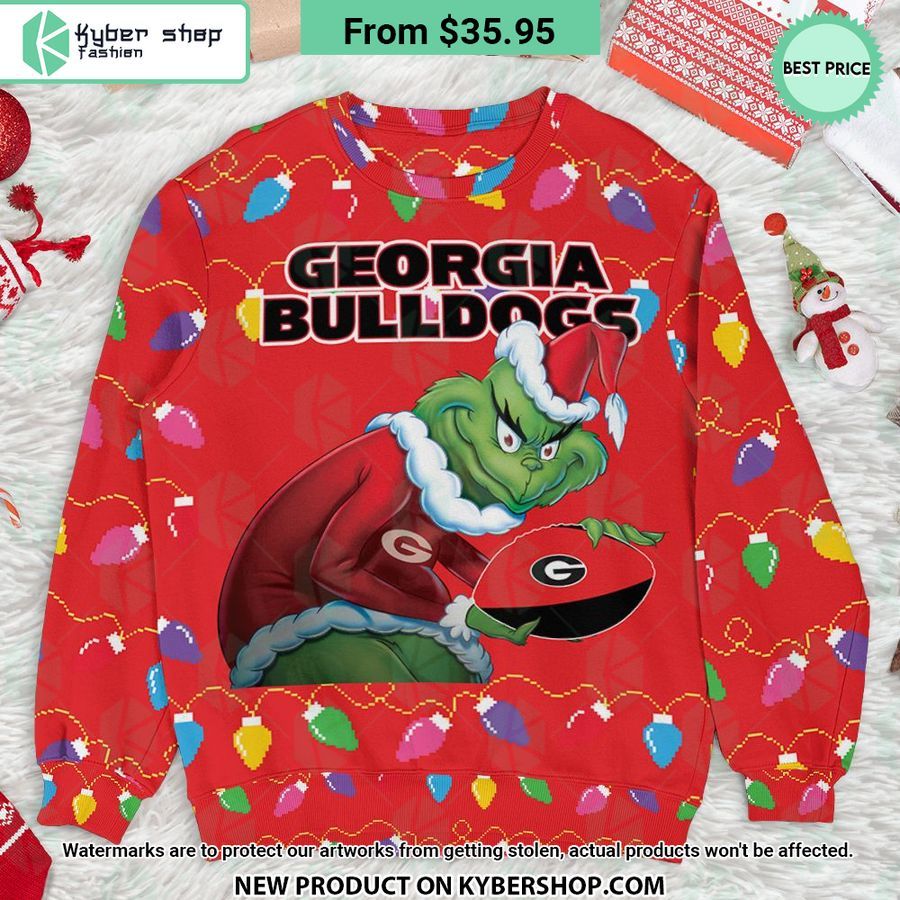 Georgia Bulldogs Grinch Sweater