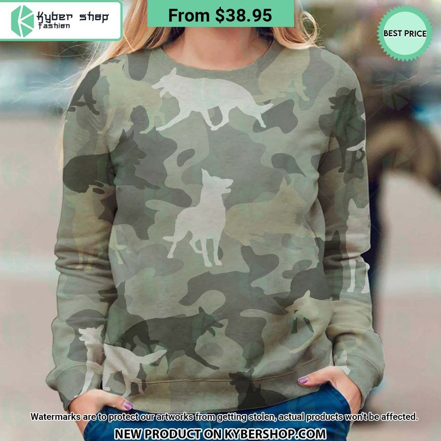German Shepherd Camo Sweatshirt