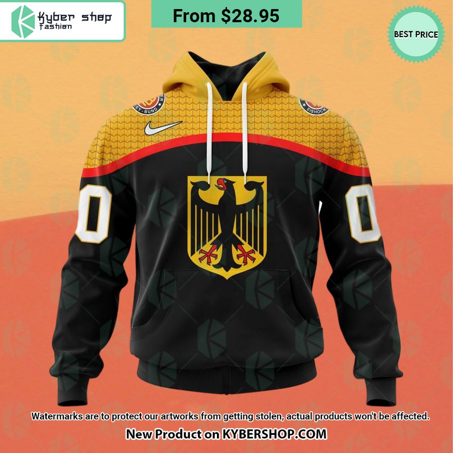 Germany National Ice Hockey Team Away Hoodie, Shirt