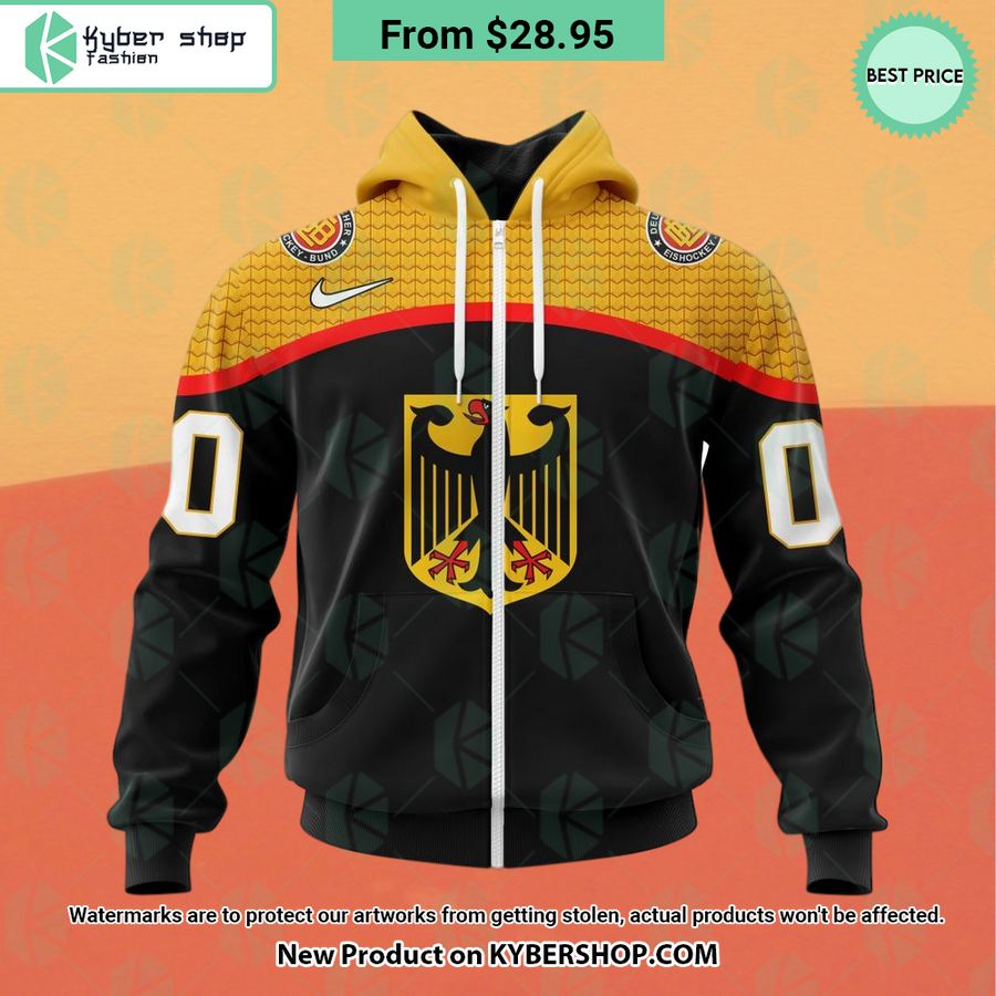 Germany National Ice Hockey Team Away Hoodie, Shirt