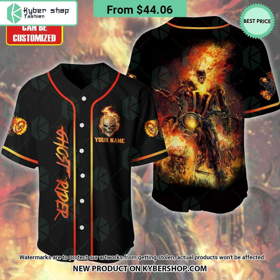 Ghost Rider CUSTOM Baseball Jersey