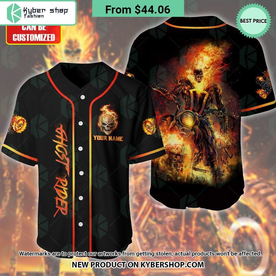 Ghost Rider CUSTOM Baseball Jersey