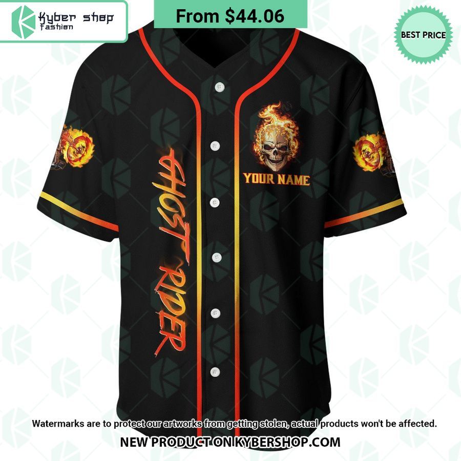 Ghost Rider CUSTOM Baseball Jersey