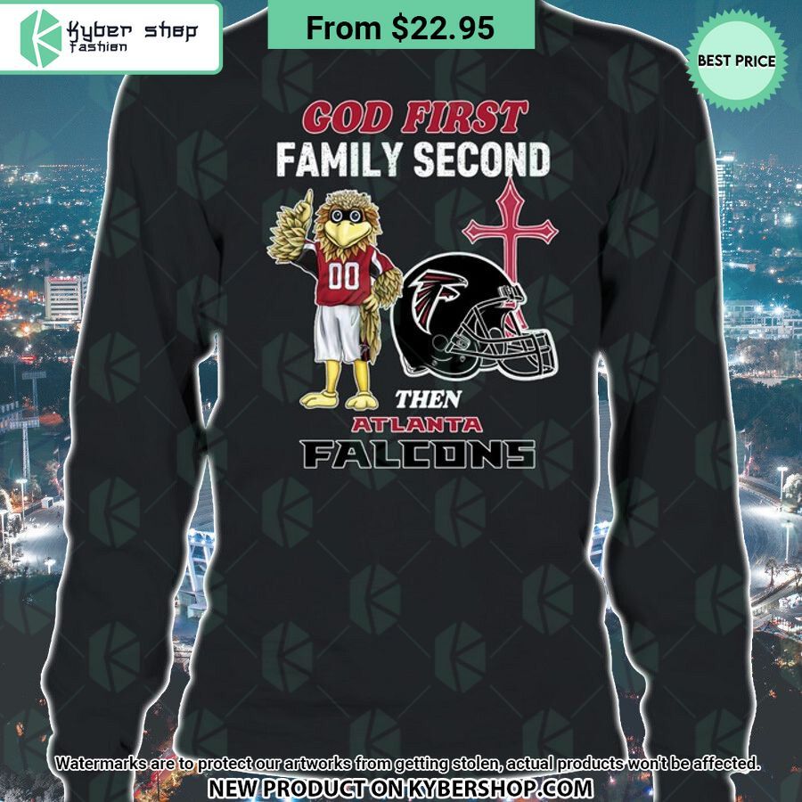 God First Family Second Then Atlanta Falcons Shirt
