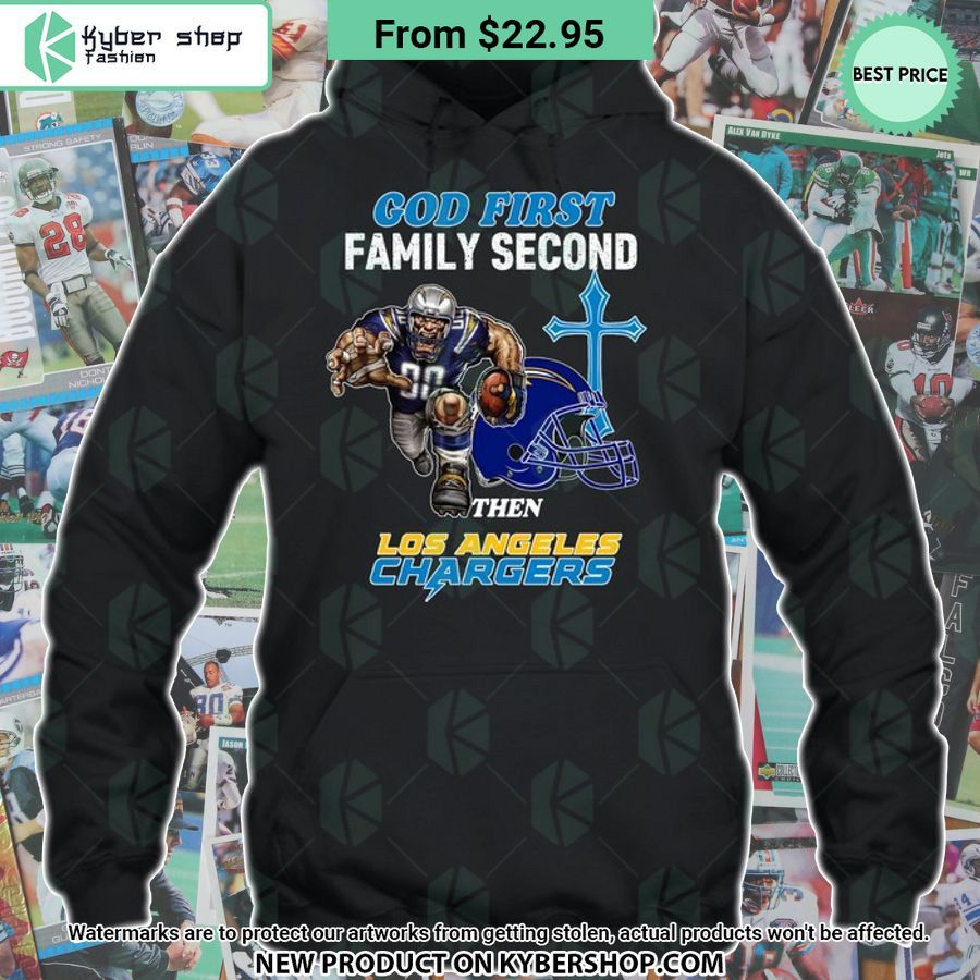 God First Family Second Then Los Angeles Chargers Shirt