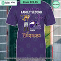 God First Family Second Then Minnesota Vikings Shirt
