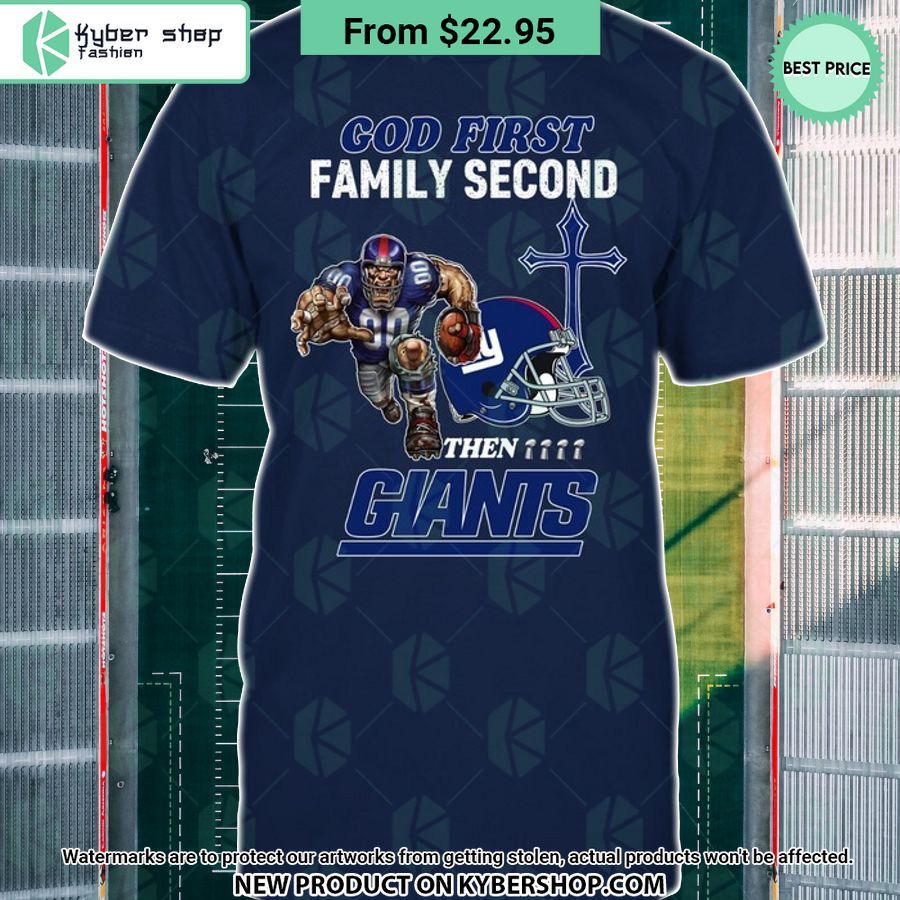 God First Family Second Then New York Giants Shirt