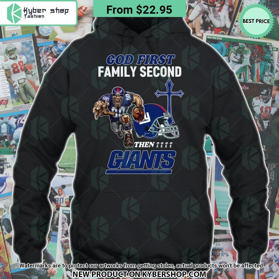 God First Family Second Then New York Giants Shirt