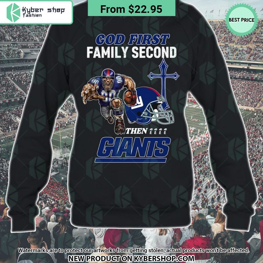 God First Family Second Then New York Giants Shirt