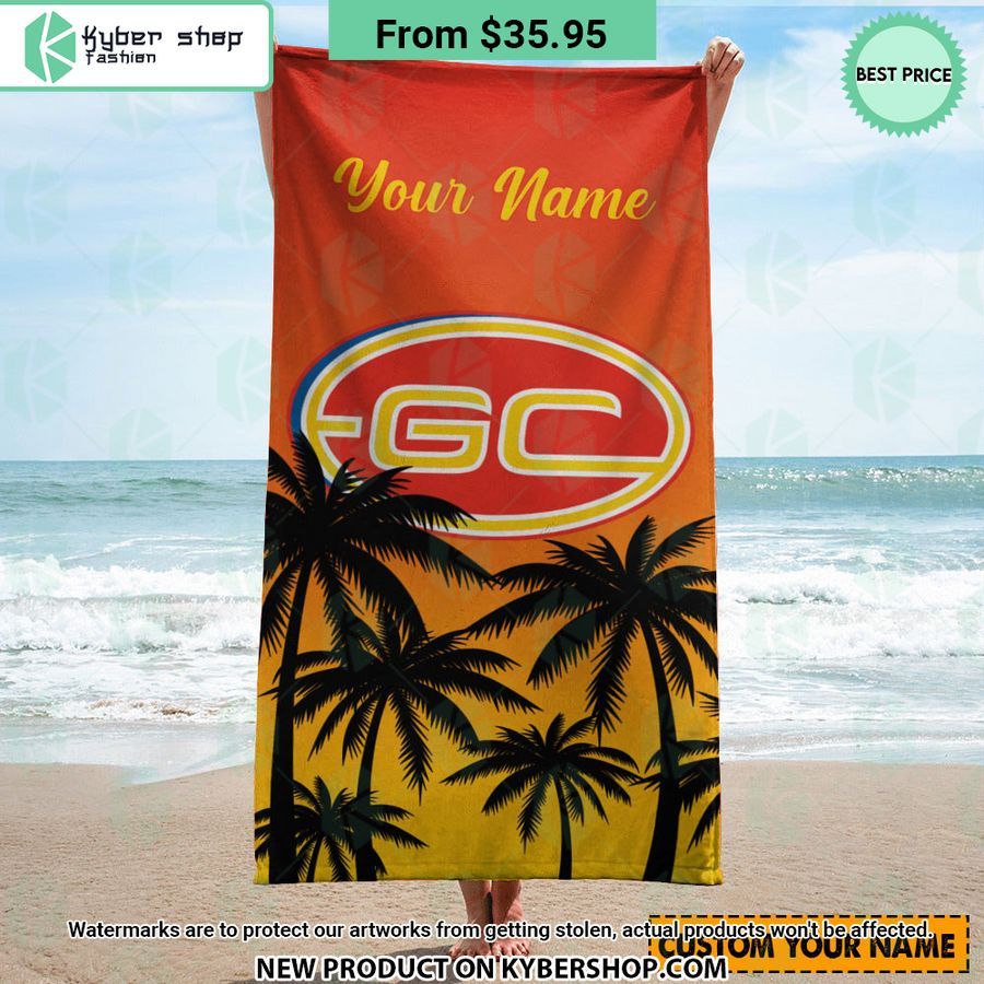 Gold Coast Suns CUSTOM Beach Towel