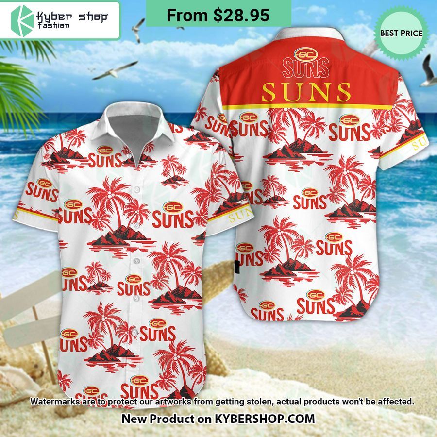 Gold Coast Suns Hawaiian Shirt Shorts