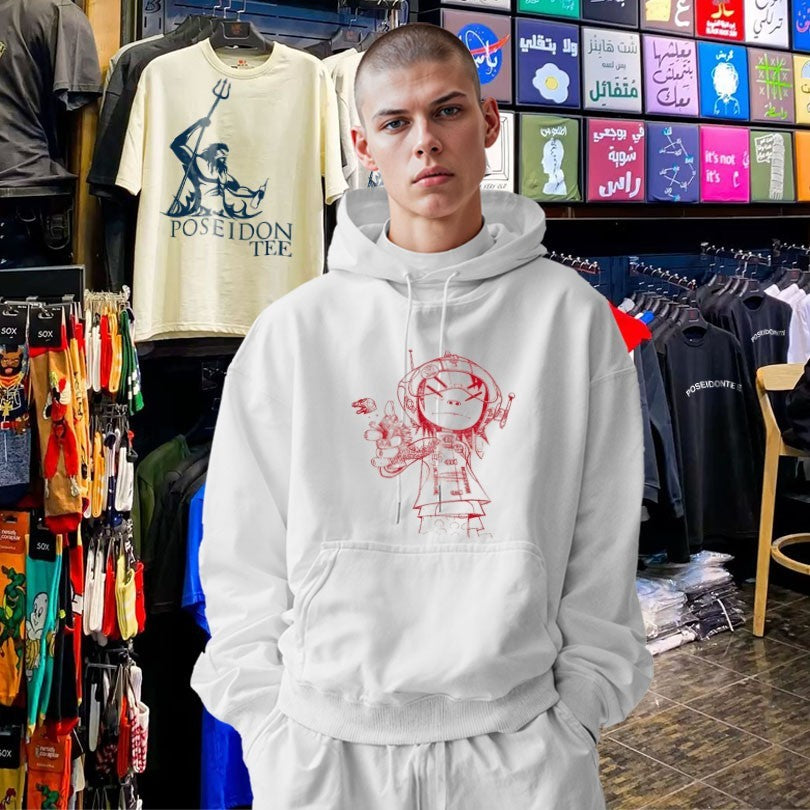 Gorillaz Noodle Line Drawing T-shirt
