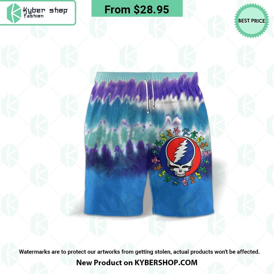 Grateful Dead Baseball Jersey Shorts