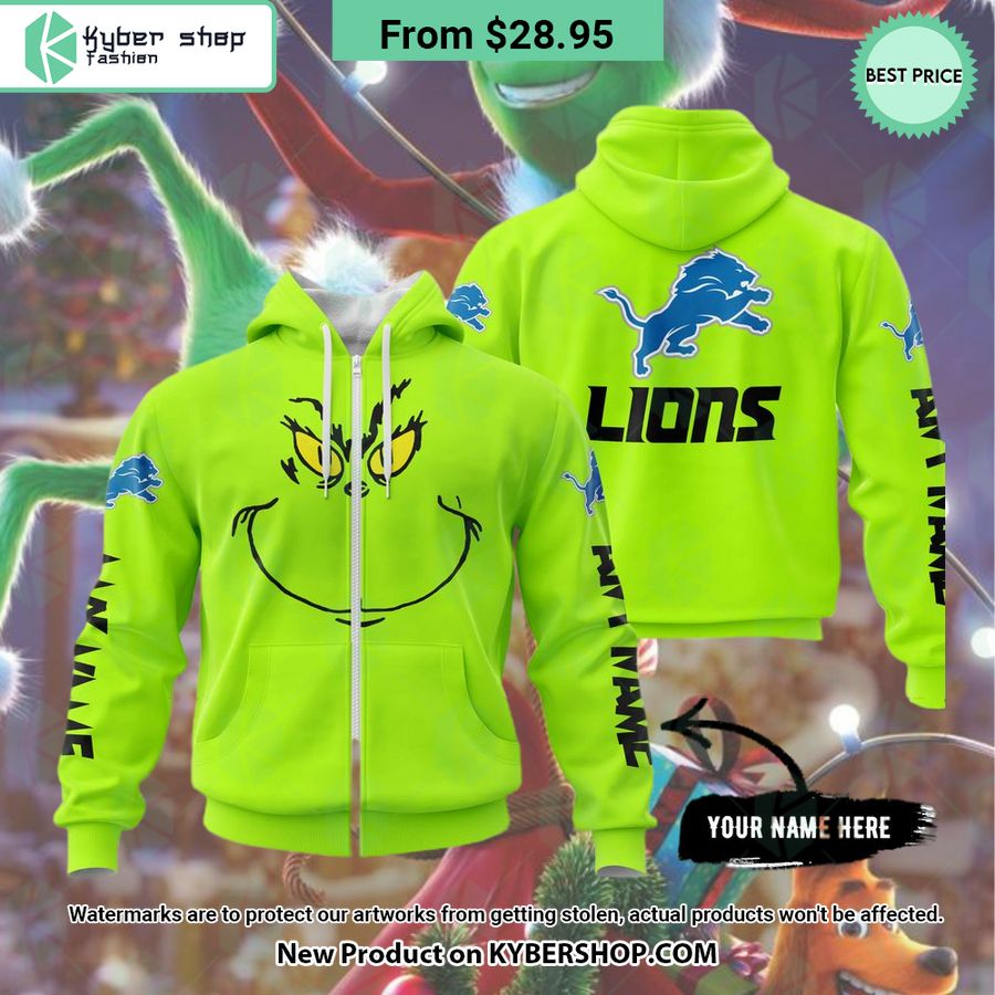 Grinch Detroit Lions CUSTOM Hoodie, Shirt