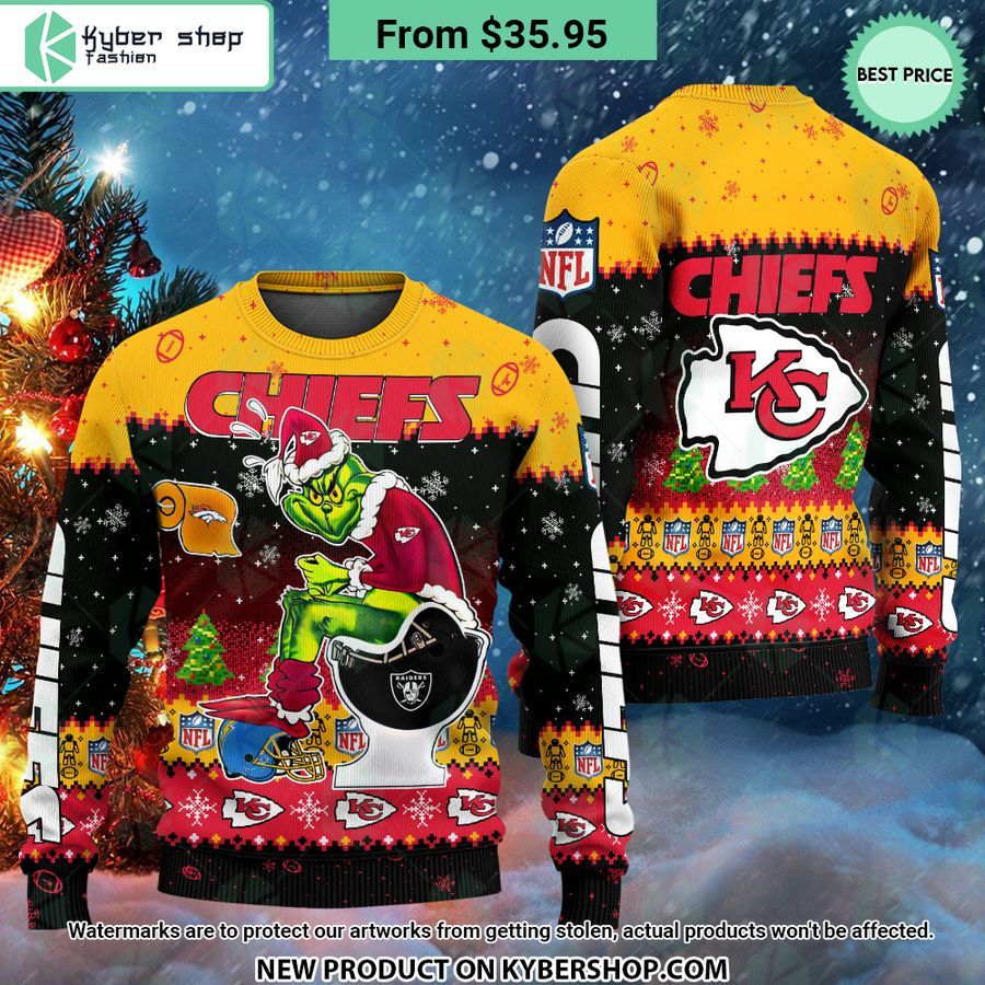 Grinch Kansas City Chiefs Sweater